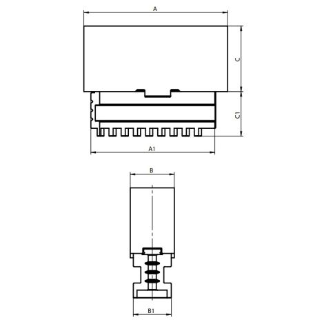 Szczęka dzielona miękka do 3800 typ SDM 3860-125 Bison kod: 398540521600 - 2